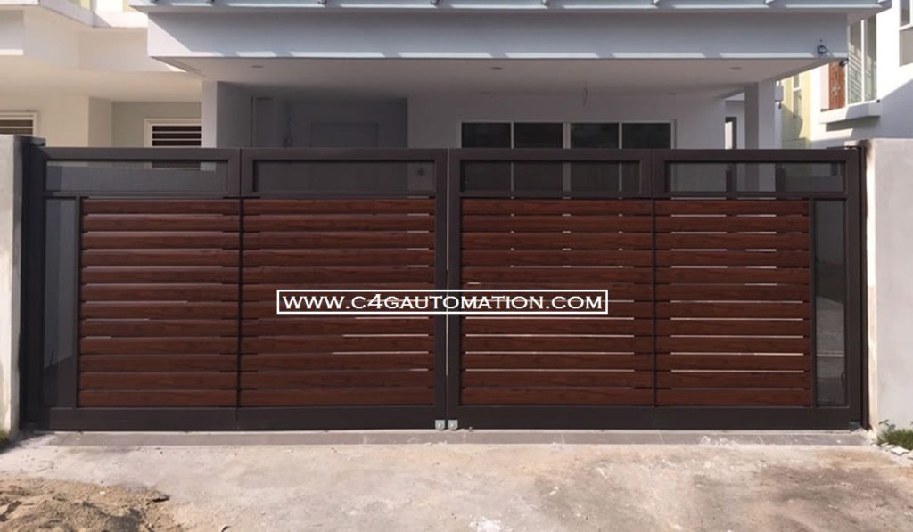 Automatic bi folding trackless swing gates manufacturer dealers Bangalore